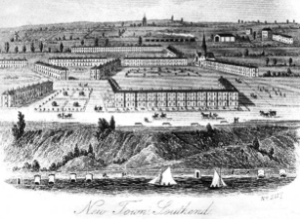 Etching showing the proposed development of Cliff Town in the 1850’s © Southend Borough Council