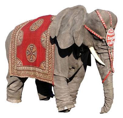 jouet ancien tole mécanique ELEPHANT CIRQUE JUMBO B & S germany