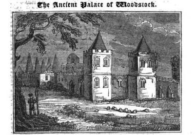 The Old Palace of Woodstock from The Mirror of Literature, Amusement, and Instruction Vol. VII. 1826. 