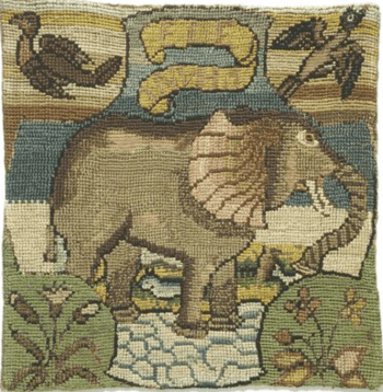 one of the Oxburgh Hangings, made by Bess of Hardwick and Mary Queen of Scots and their circle, c.1