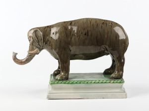 Staffordshire elephant c.1785-1800, V&A