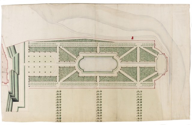 A presentation design for the Maestricht Garden, probably by Henry Wise, c.1712 Sir John Soane's Museum