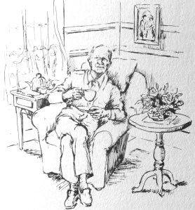 by Barbara Law, from Frank Hennig's Cheerio Frank, Cheerio Everybody, p.1