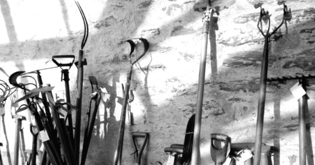 Tools in the Long Barn image courtesy of William Bishop