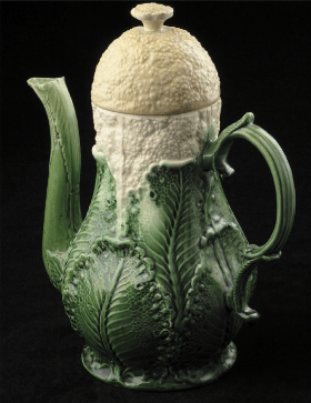 Cauliflower Coffee pot, 1760 Wedgwood Museum