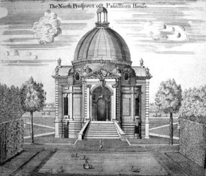 Archers Banqueting house pavilion, John Rocque, 1735