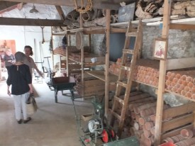 Inside one of the garden bothies David Marsh 2014