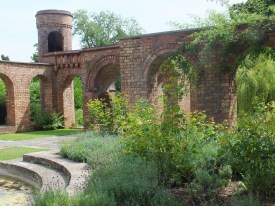 The brick arcade and observation tower David Marsh 2014