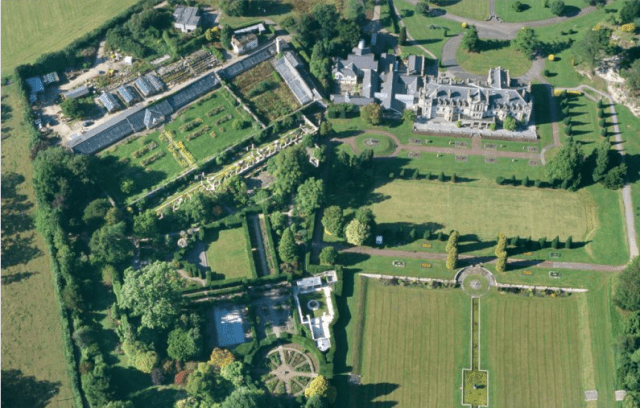 RCAHMW colour slide oblique aerial photograph of Dyffryn House, Toby Driver, 2000
