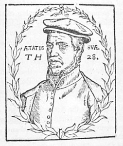 Thomas Hill, aged 28 from his treatise on bees which was added to The proffitable arte of gardening, 1568 