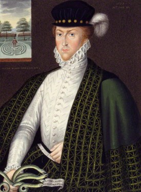 Lord Edward Russell, grandson of the first Earl of Bedford, by George Perfect Harding, after Unknown artist, (1573) National Portrait Gallery