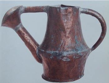 Copper watering pot 16thc, Museum of London