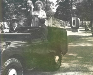 The Queen Mother at the opening of Syon Park Garden Centre, from My Lifetime in Gardening