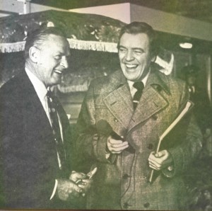 With Eamonn Andrews before This is Your Life, from My Lifetime in Gardening