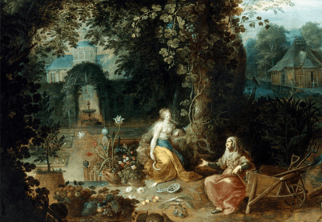 Frans Francken the Younger. Vertumnus and Pomona. 