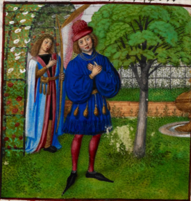 from Le Roman de la Rose. Bruges c.1490 British Library Harley 4425 f. 184v 
