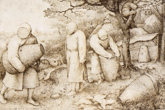 The Beekeepers and the Birdnester, Pieter Bruegel the Elder , 1568, Staatliche Museen zu Berlin
