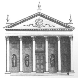 Temple at Eastbury, from Vitruvius Britannicus, 1725