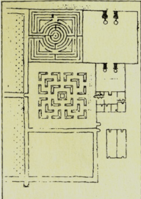 The pre-1670 plan of, the gardens Garden History Society Conference booklet, 2014