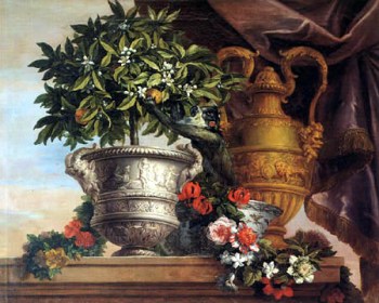 Still life with an orange tree, Jean Baptiste Monnoyer, 