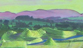One of Charles Jencks designs http://www.designboom.com/architecture/charles-jencks-northumberlandia-green-goddess/