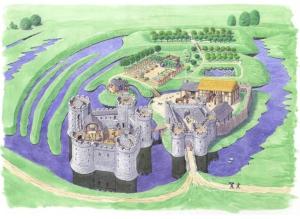 Suggested reconstruction c.1320 http://www.whittingtoncastle.co.uk/history/