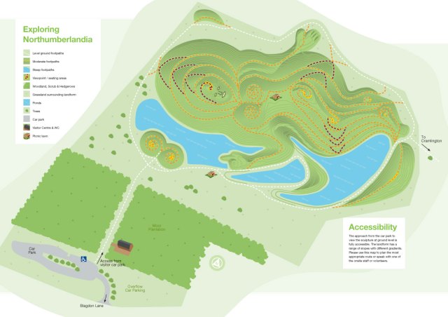 Plan of the Site from http://www.northumberlandia.com