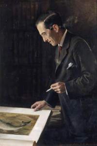 Sir Francis Dyle Acland, by John Berrie, 1920, National Trust @ Killerton; Supplied by The Public Catalogue Foundation