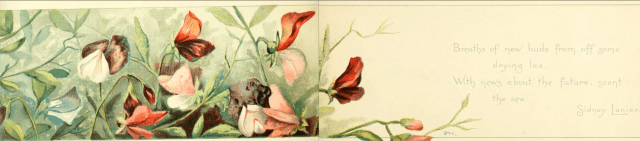 Sweet peas and summer flowers, 1891