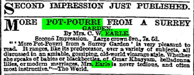 from The Times 20th October, 1899