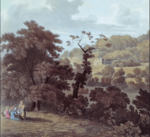 Killerton in 1818, engarving by D.Havell National Trust