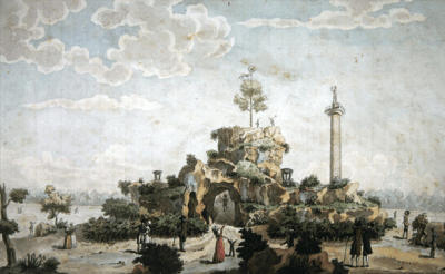 Joseph Tassy, The Artificial Mountain built on the Champs de Mars, 1793 National Gallery, Washington