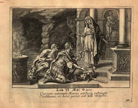 G. J. Lang and G. C. Eimmart, “A tapestry of Roman virtues as seen in Vergil’s Aeneas ..." 1688 http://dcc.dickinson.edu/eimmart-aeneas-brings-golden-bough-sibyl