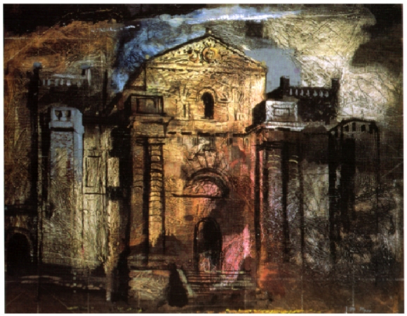 John Piper, 1941 taken dfrom Jeremy Musson, THe Country HOuses of Sir John Vanbrugh