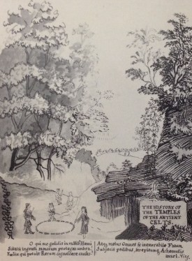 Decorative titlepage for a book on Avebury, c.1723 from