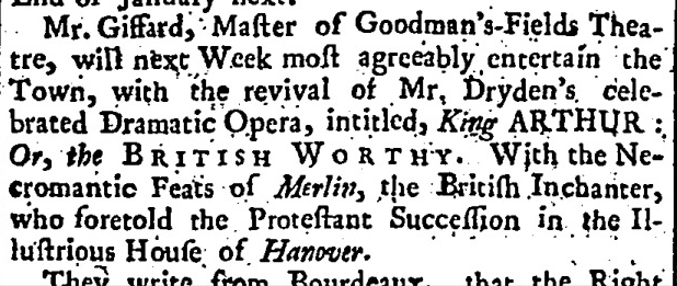 Read's Weekly Journal Or British Gazetteer (London, England), Saturday, December 6, 1735;