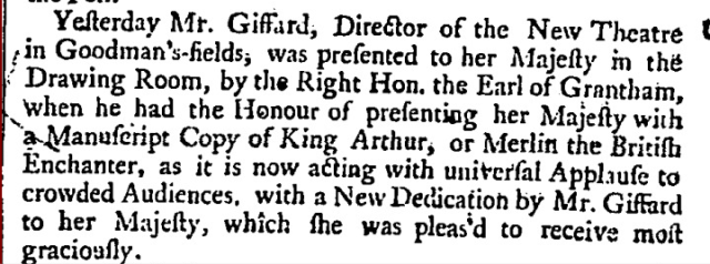 London Daily Post and General Advertiser (London, England), Thursday, January 22, 1736