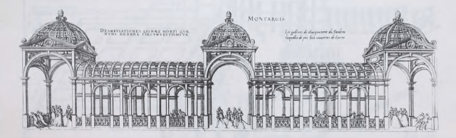 The Pergola Gallery, Chateau of Montargis from Les plus excellents bastiments de France, 1576