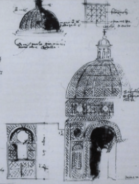 Giovanni Colonna da Tivoli, Sketch book (1554) Design of a pergola for the Ghinucci/Gianucci Garden on the Quirinal
