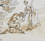 detail from Revised design for Queen Caroline's Hermitage in Richmond Gardens, William Kent Sir John Soane's Museum