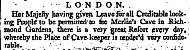 London Daily Post and General Advertiser (London, England), Wednesday, September 24, 1735;