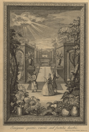 The title page of Catalogus Plantarum. edited by Philip Miller, 1730