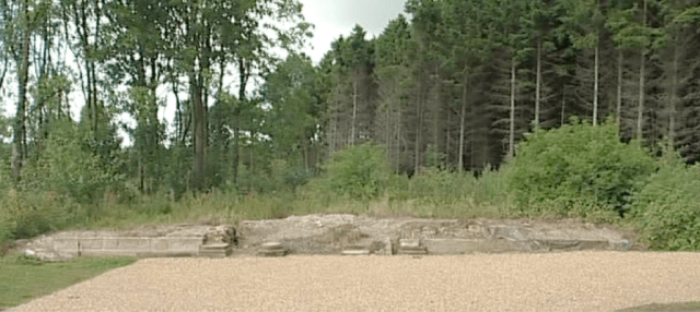 The site of the bath house. The bath and the foundations are still intact DM July 2015