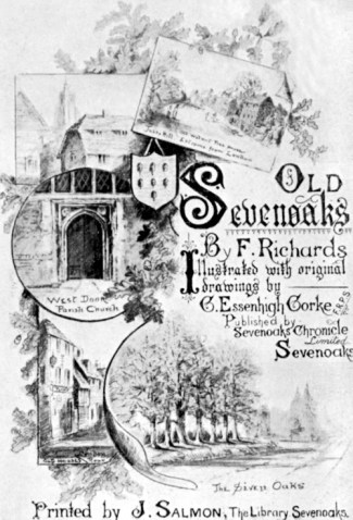 Title page of Old Sevenoaks by Frank Richards, 1901