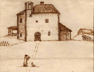 Drawing of Thetford Warren Lodge by Thomas Martin, 1740 © Thetford Ancient House Museum, Norfolk Museums and Archaeology Service www.museums.norfolk.gov.uk