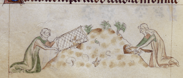 from the Queen Mary Psalter, BL Royal 2 B VII ￼ f. 155v ￼ 