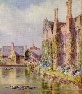 West View, Hever Castle, Hever painted by Charles Essenhigh Corke - 1904