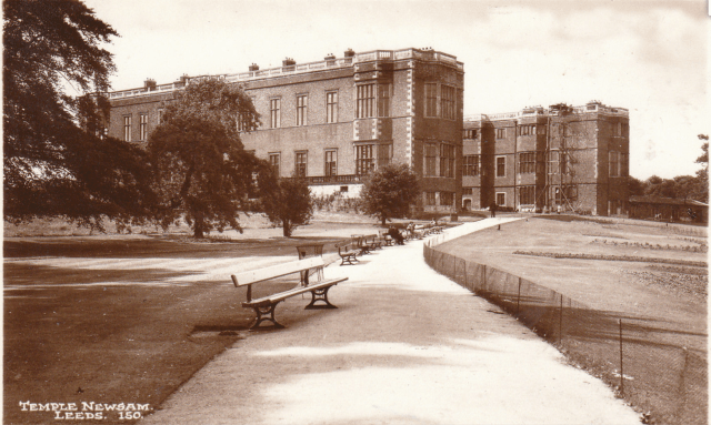 detail from a postcard made just after the park was opened to the public