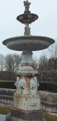 The Victorian cast-iron fountain in the South Garden, David Marsh, April 2016
