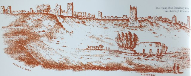 The Ruins of the Imaginary City on Worsborough Common, image from the guidebook